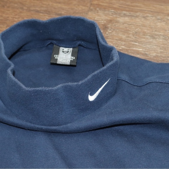 ❗️VINTAGE Nike Mock Neck Blue Sweater ❗️ - Picture 2 of 2